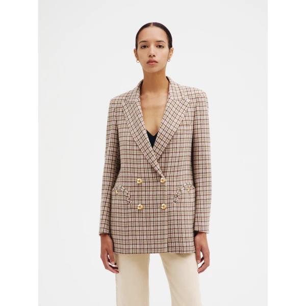 blazé milano everyday blazer in agape grey mix