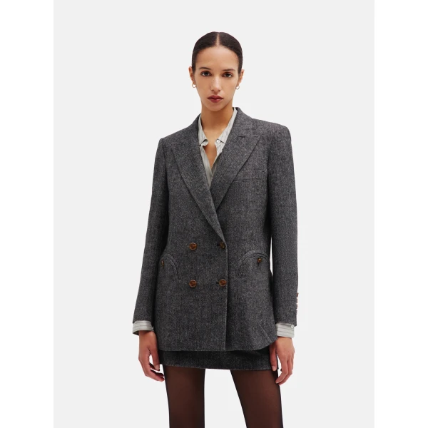 blazé milano everyday blazer in jline black and white