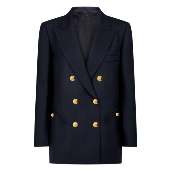 blazé milano everynight blazer in alcanara navy