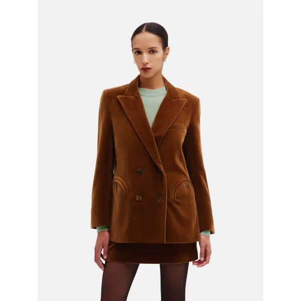blazé milano everynight blazer in jealousy caramel
