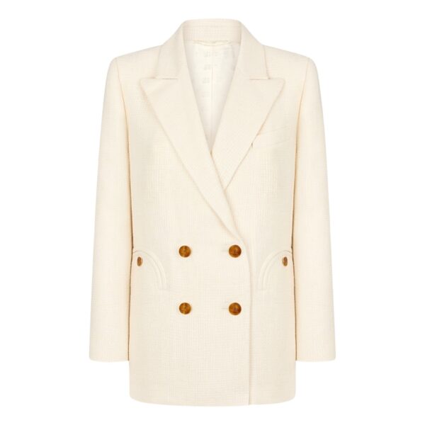 blazé milano everynight blazer in sun ivory