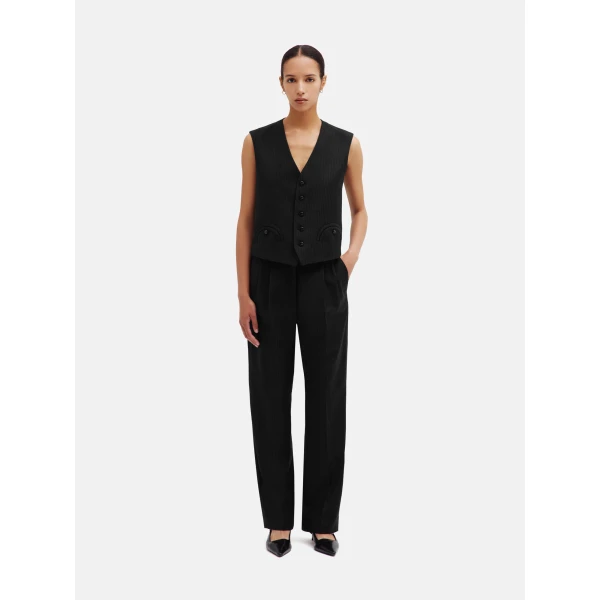 blazé milano feral gilet in classy carbon black