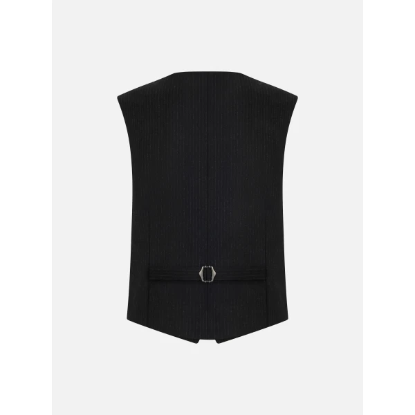 blazé milano feral gilet in classy carbon black