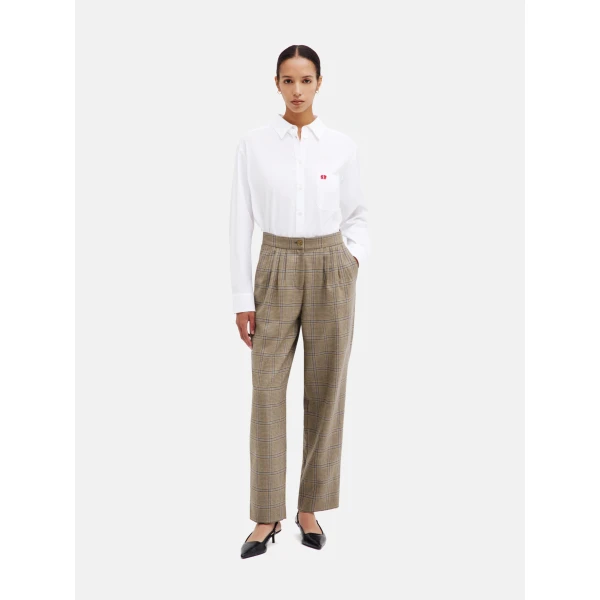 blazé milano glassy pant in saona beige
