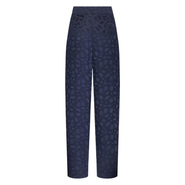 blazé milano glassy pant in seahorses deep blue