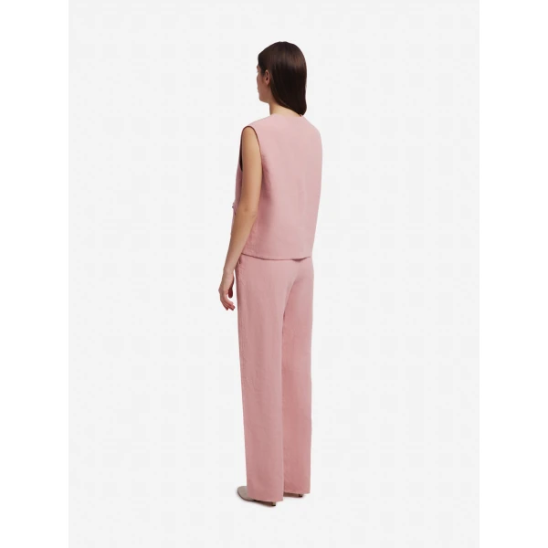 blazé milano gliss gilet in mid-day sun pink