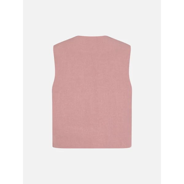 blazé milano gliss gilet in mid-day sun pink