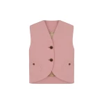 blazé milano gliss gilet in mid-day sun pink