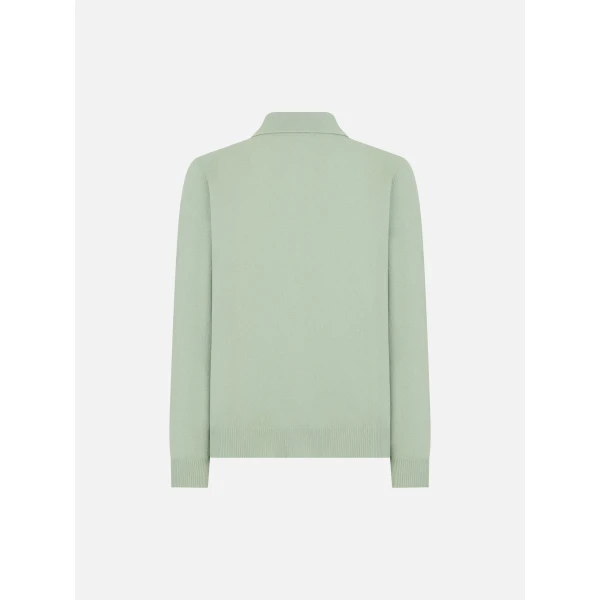 blazé milano highland ines polo cardigan in highland sugar
