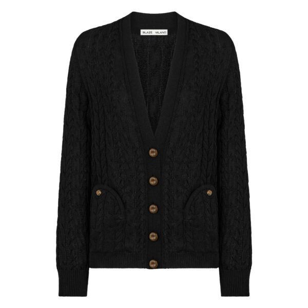 blazé milano ket cardigan in black
