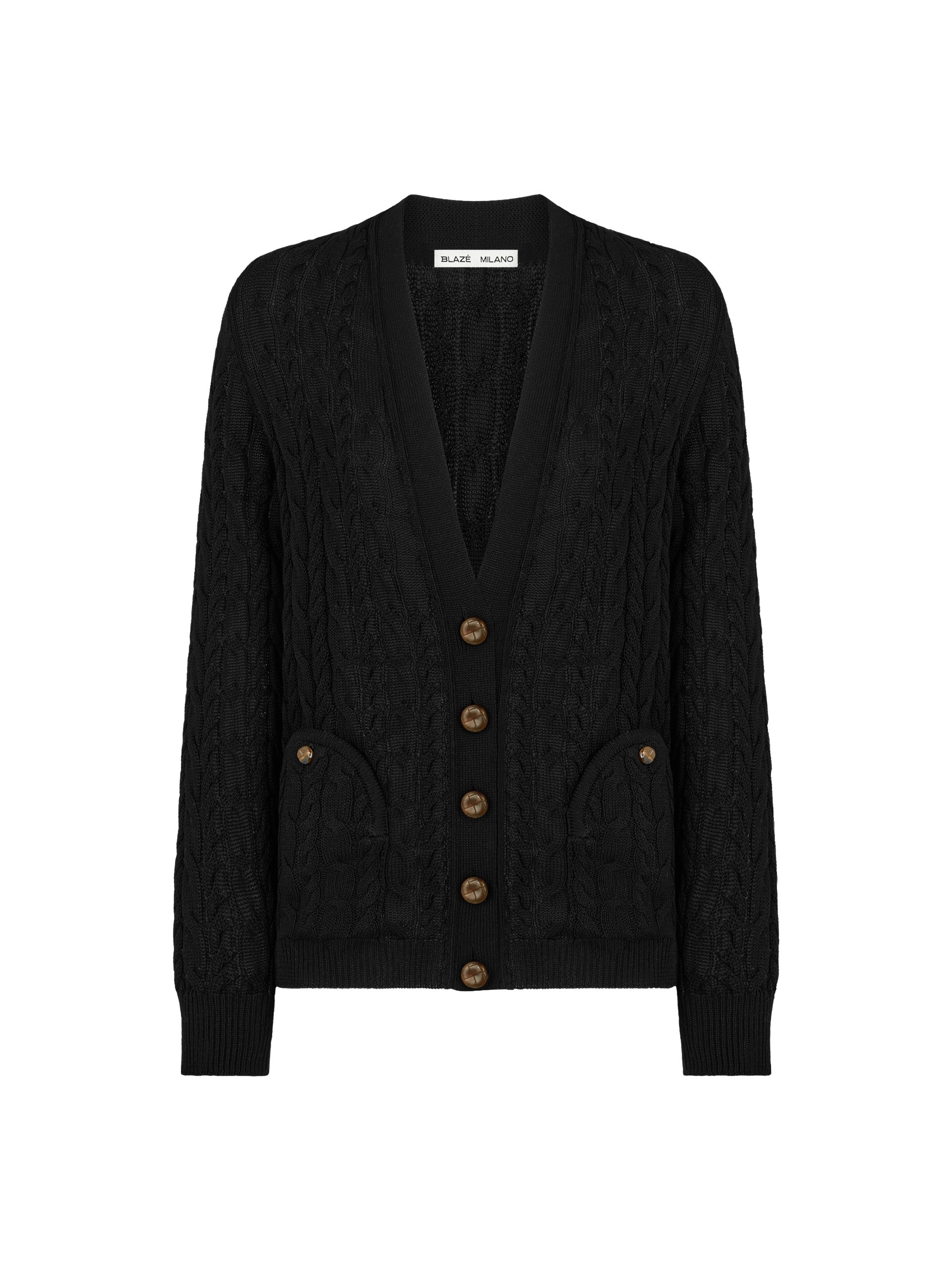 blazé milano ket cardigan in black