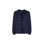 blazé milano leafy shirt in seahorses deep blue