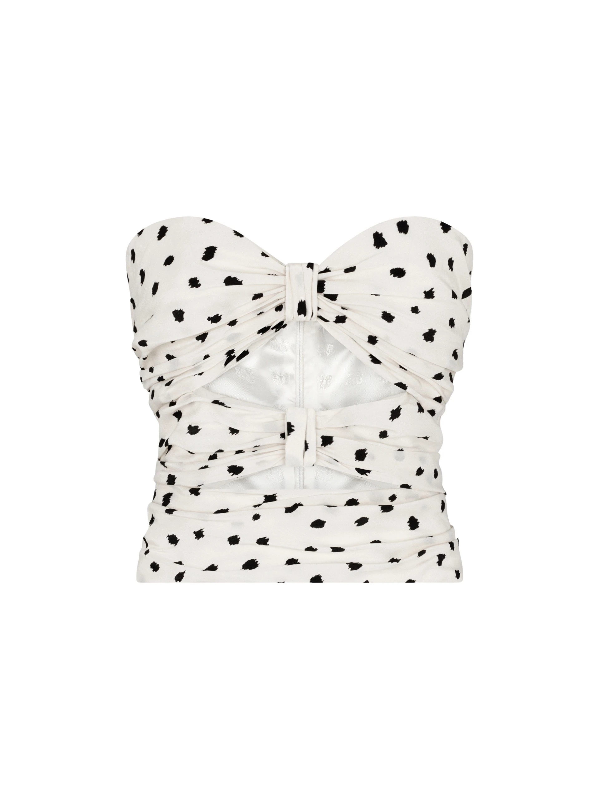 Blaze-Milano-Blaze-Milano-Long-Eva-Top-in-Mariquita-Pois-White72419_nobg blazé milano long eva top in mariquita pois white