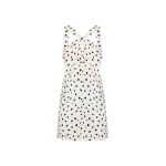 blazé milano meeki jumpsuit in mariquita pois white