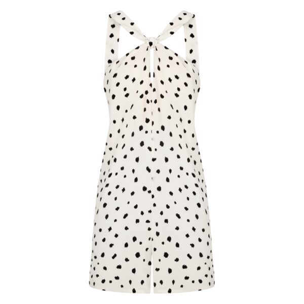 blazé milano meeki jumpsuit in mariquita pois white