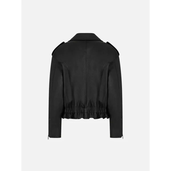 blazé milano mick bomber jacket in vegas baby black
