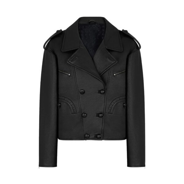 blazé milano mick bomber jacket in vegas baby black