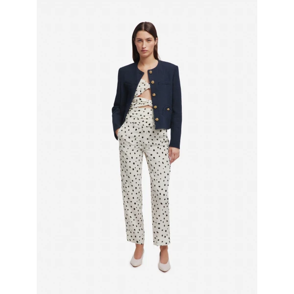 blazé milano nana pants in mariquita pois white