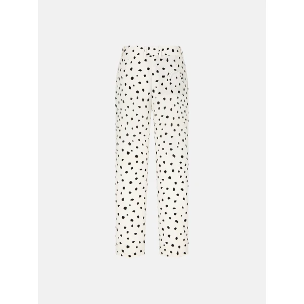 blazé milano nana pants in mariquita pois white