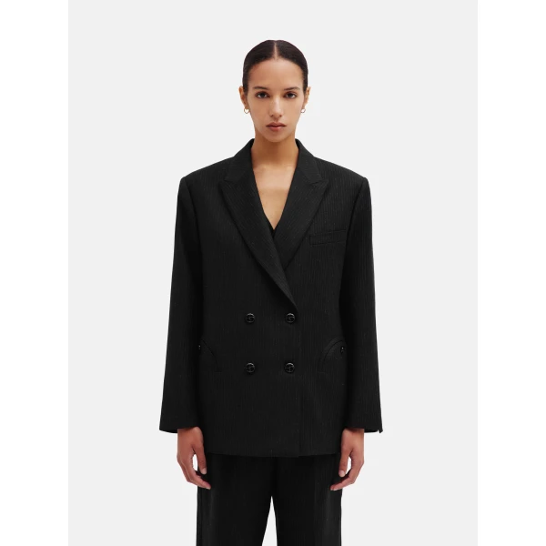 blazé milano nightbreak blazer in classy carbon black