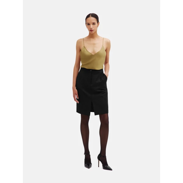 blazé milano popeye skirt in classy carbon black