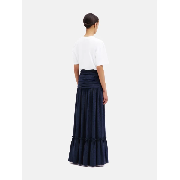 blazé milano shagya skirt in seahorses deep blue