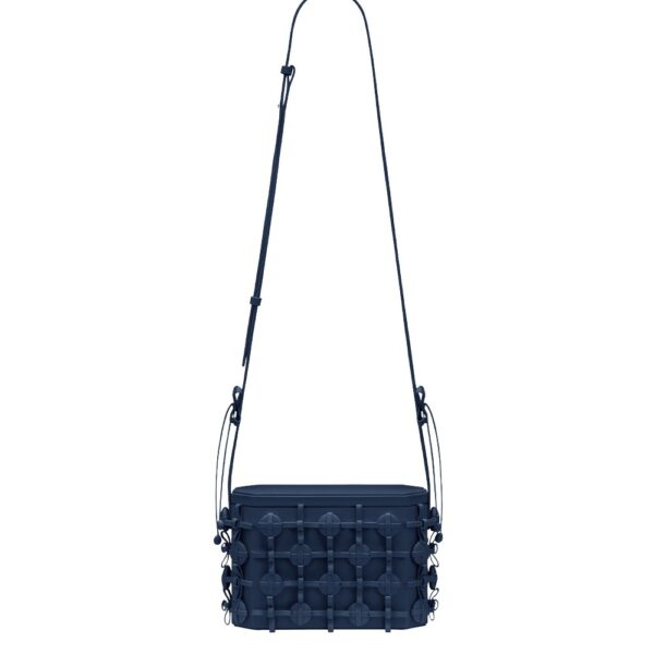 Polène Button Bow Box in Ink Button Bow Box in Ink - Clutch Bags - Parisian Luxury Leather Bag at Coveti