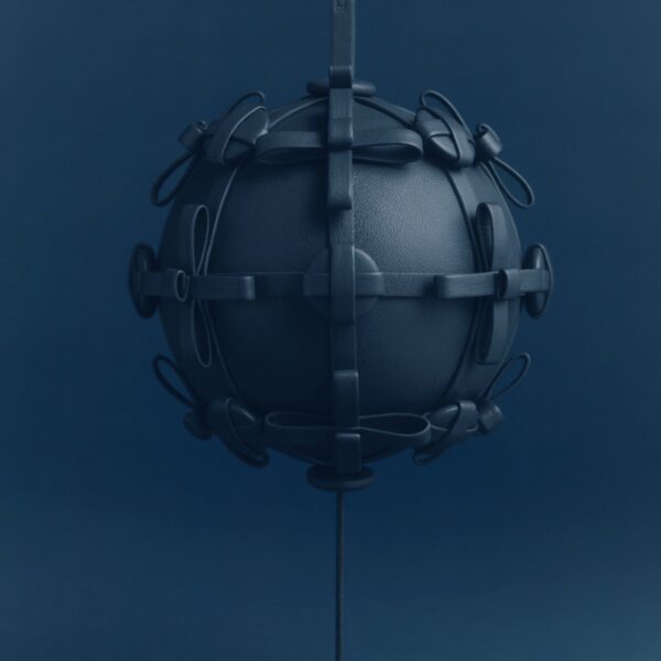 Polène Button Bow Sphere in Ink Button Bow Sphere in Ink - Clutch Bags - Parisian Luxury Leather Bag at Coveti