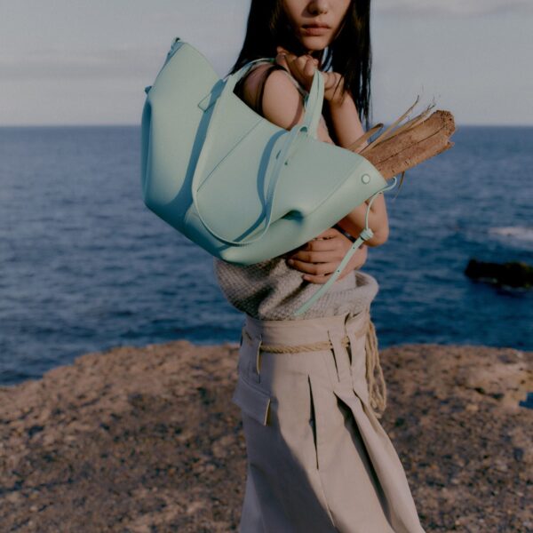 Polène Cyme Mini in Sea Foam Cyme Mini in Sea Foam - Mini Bags - Parisian Luxury Leather Bag at Coveti