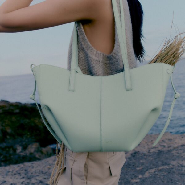 Polène Cyme Mini in Sea Foam Cyme Mini in Sea Foam - Mini Bags - Parisian Luxury Leather Bag at Coveti