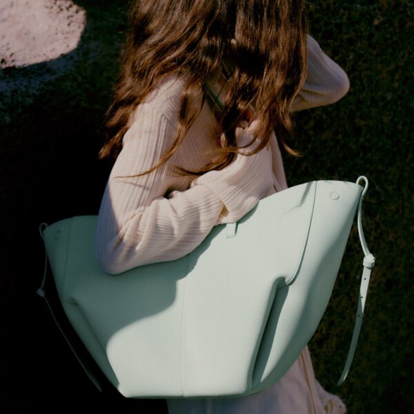 Polène Cyme in Sea Foam Cyme in Sea Foam - Totes & Top-Handle Bags - Parisian Luxury Leather Bag at Coveti