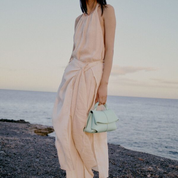Polène Mokki Mini in Sea Foam Mokki Mini in Sea Foam - Mini Bags - Parisian Luxury Leather Bag at Coveti