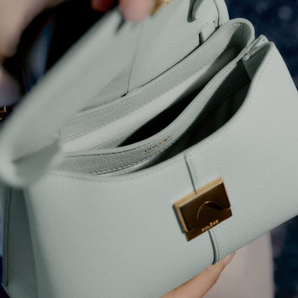 Polène Mokki Mini in Sea Foam Mokki Mini in Sea Foam - Mini Bags - Parisian Luxury Leather Bag at Coveti