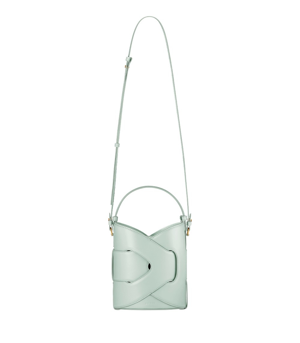 Polène Nodde Seau in Sea Foam Nodde Seau in Sea Foam - Bucket Bags - Parisian Luxury Leather Bag at Coveti