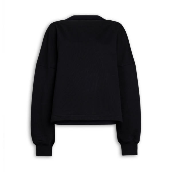 Alaïa Boatneck Fleece Sweat - ALAÏA Knitwear - Laser Cut Luxury - Shop at Coveti