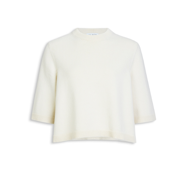 Alaïa Boxy Cashmere Jumper - ALAÏA Knitwear - Laser Cut Luxury - Shop at Coveti
