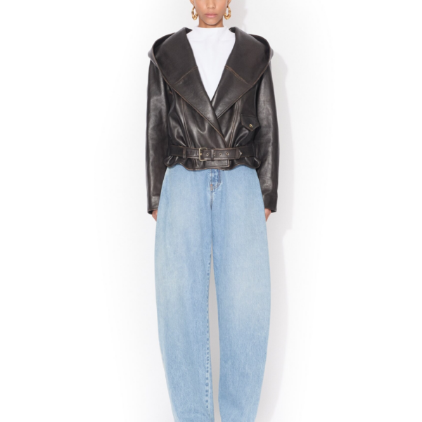 Alaïa Boxy Cotton T Shirt - ALAÏA Tops - Laser Cut Luxury - Shop at Coveti