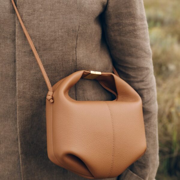 Polène Béri in Camel Béri in Camel - Shoulder & Crossbody Bags - Parisian Luxury Leather Bag at Coveti