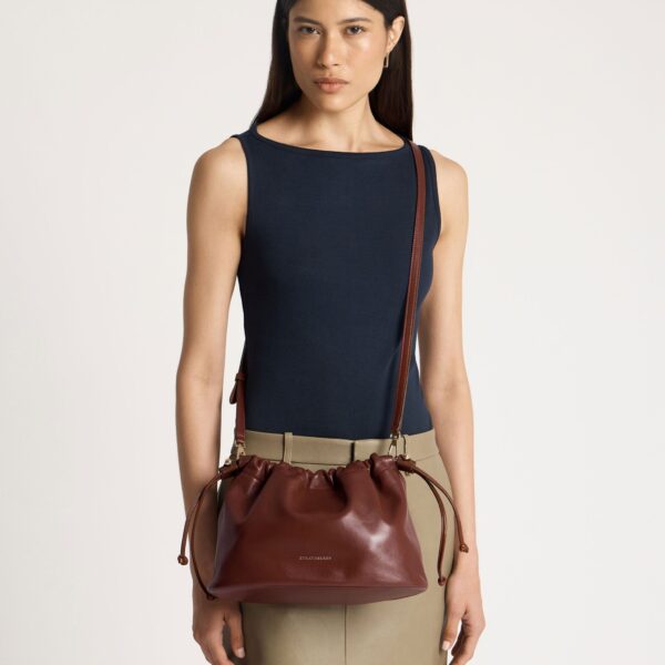 Strathberry Charlotte Midi Drawstring bucket bag