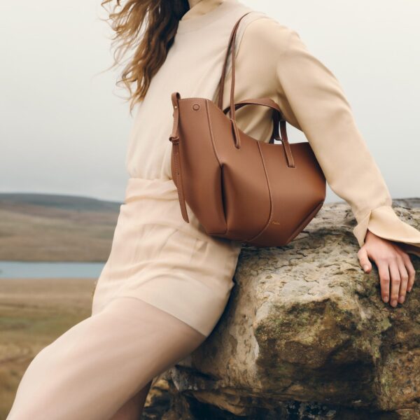 Polène Cyme Mini in Camel Cyme Mini in Camel - Mini Bags - Parisian Luxury Leather Bag at Coveti