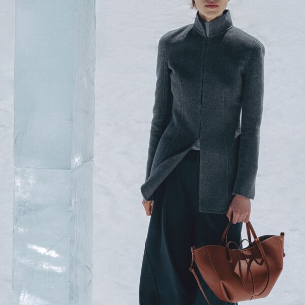 Polène Cyme Mini in Cognac Cyme Mini in Cognac - Mini Bags - Parisian Luxury Leather Bag at Coveti
