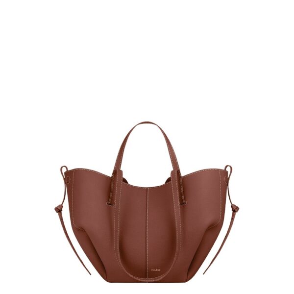 Polène Cyme Mini in Cognac Cyme Mini in Cognac - Mini Bags - Parisian Luxury Leather Bag at Coveti