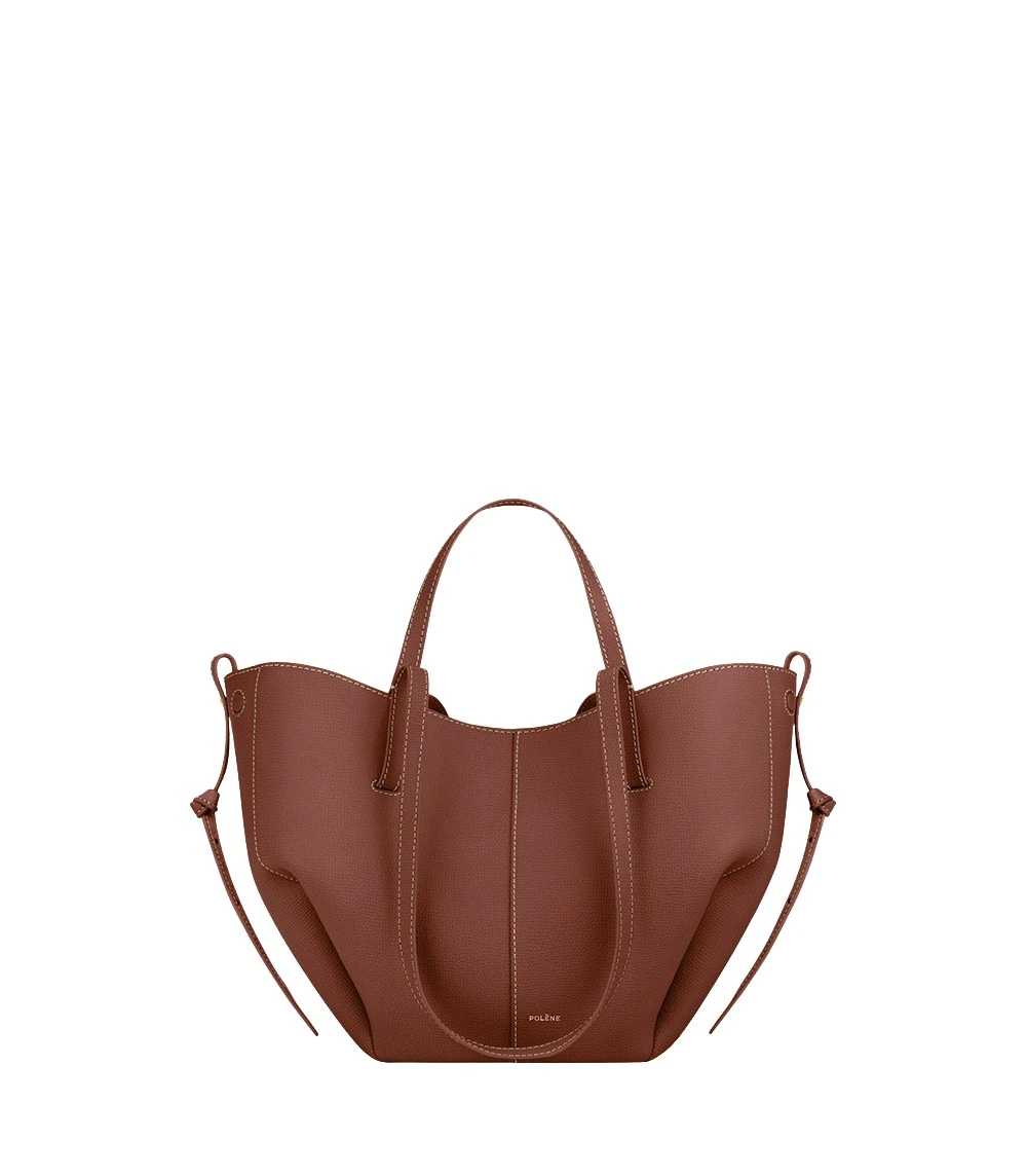 Polène Cyme Mini in Cognac Cyme Mini in Cognac - Mini Bags - Parisian Luxury Leather Bag at Coveti