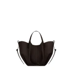 Polène Cyme Mini in Ebony Cyme Mini in Ebony - Mini Bags - Parisian Luxury Leather Bag at Coveti