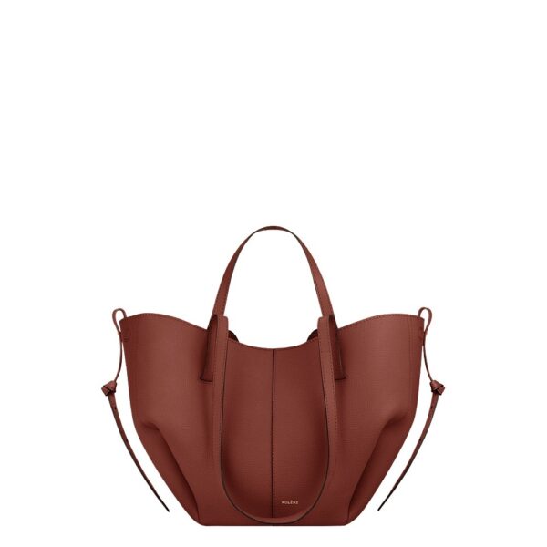 Polène Cyme Mini in Red Clay Cyme Mini in Red Clay - Mini Bags - Parisian Luxury Leather Bag at Coveti