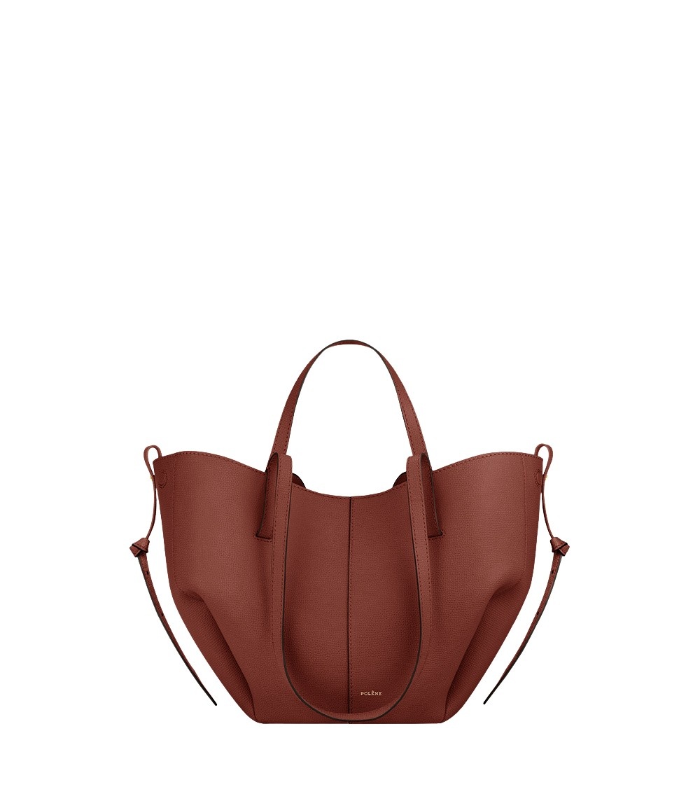 Polène Cyme Mini in Red Clay Cyme Mini in Red Clay - Mini Bags - Parisian Luxury Leather Bag at Coveti