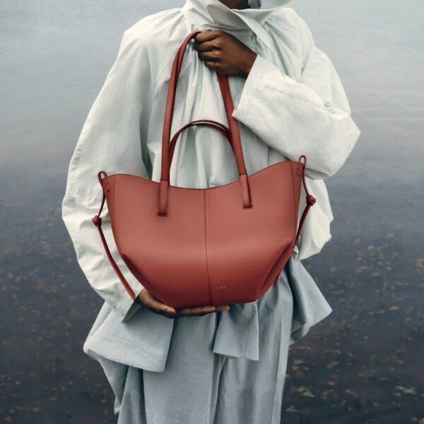 Polène Cyme Mini in Terracotta Cyme Mini in Terracotta - Mini Bags - Parisian Luxury Leather Bag at Coveti
