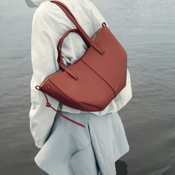Polène Cyme Mini in Terracotta Cyme Mini in Terracotta - Mini Bags - Parisian Luxury Leather Bag at Coveti