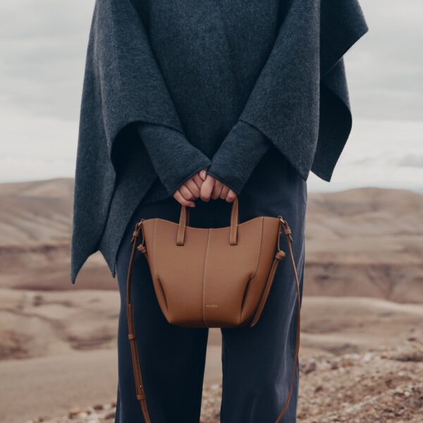 Polène Cyme Tote Nano in Camel Cyme Tote Nano in Camel - Mini Bags - Parisian Luxury Leather Bag at Coveti