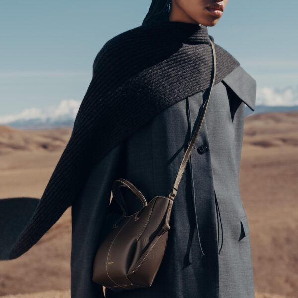 Polène Cyme Tote Nano in Ebony Cyme Tote Nano in Ebony - Mini Bags - Parisian Luxury Leather Bag at Coveti